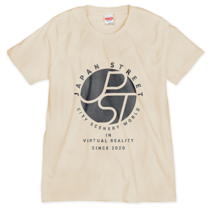 Tシャツ（シルクスクリーン印刷） - S - 1色 - ナチュラル