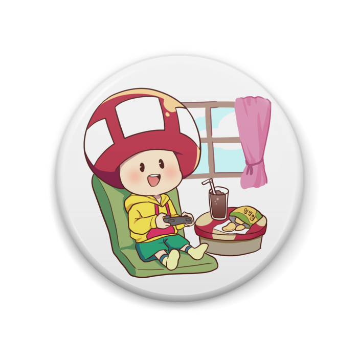 たちばな【ゲーム日和】缶バッジ 57mm