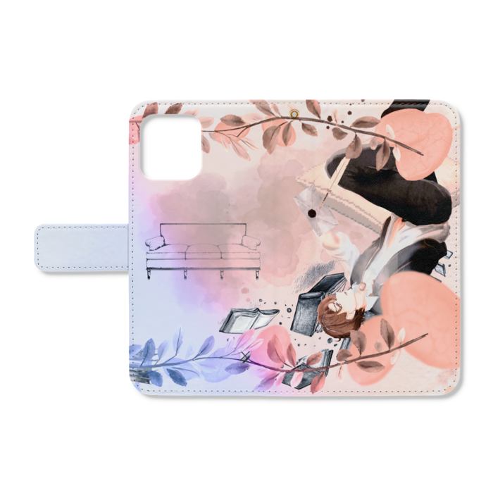 手帳型iPhoneケース - iPhone12 / 12 Pro - ストラップ穴 あり