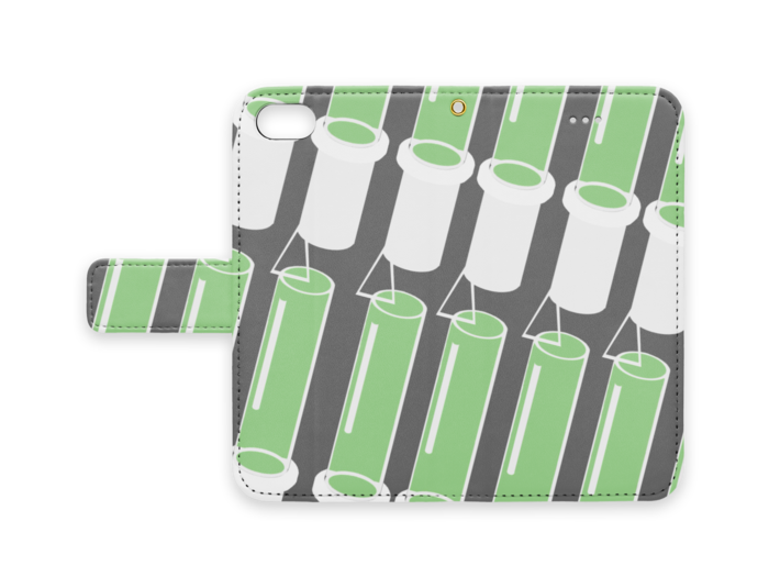 手帳型iPhoneケース - iPhone 8 / 7 - ストラップ穴 あり