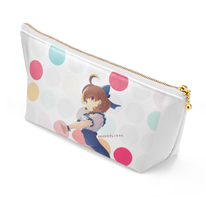 ポーチ - 長さ21.5cm / 高さ10cm - ホワイト