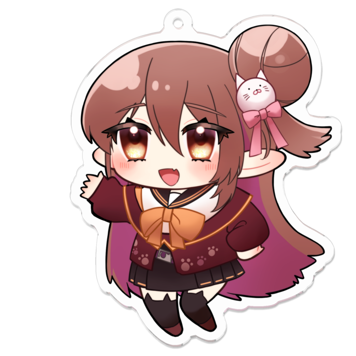 ミニキャラ歌城こと【アクリルキーホルダー】 - 70 x 70