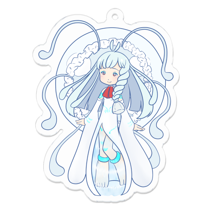 アクリルキーホルダー（コーティング） - 70 x 70 (mm)