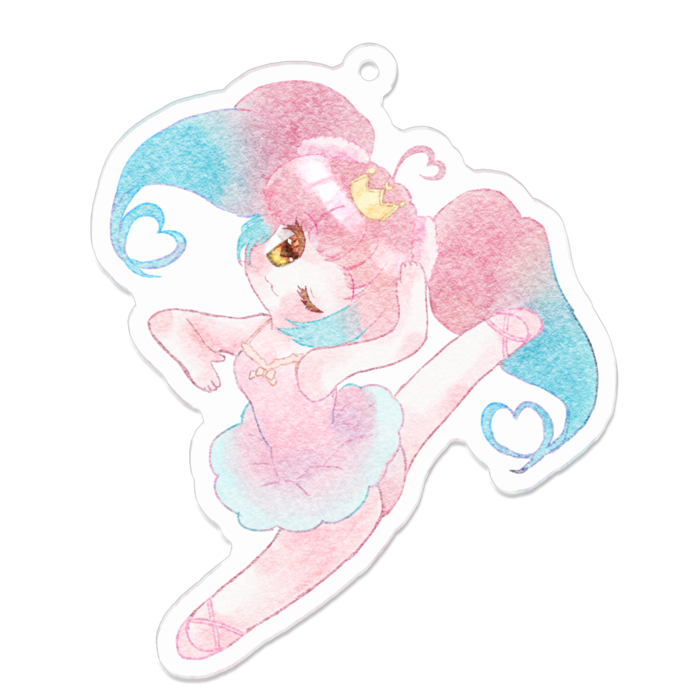 アクリルキーホルダー（コーティング） - 70 x 70 (mm)