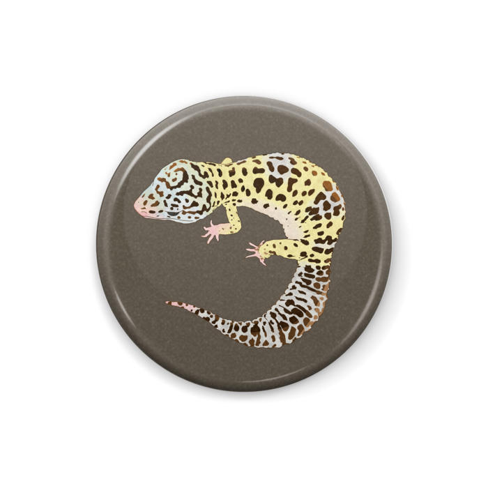 レオパ缶バッジ チャンネルかくすけショップ Booth