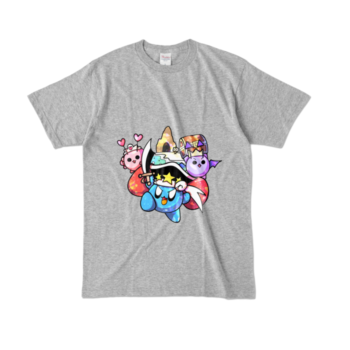 カラーTシャツ - L - 杢グレー (濃色)
