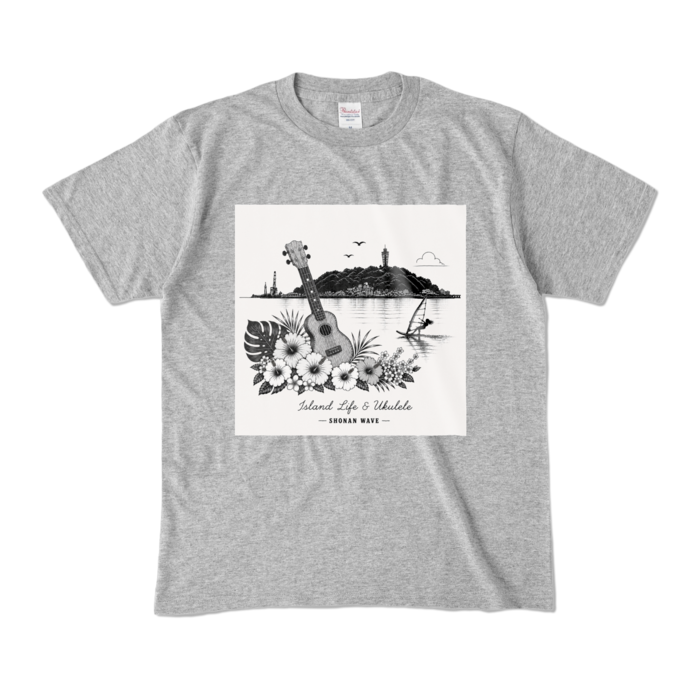 カラーTシャツ - M - 杢グレー (濃色)