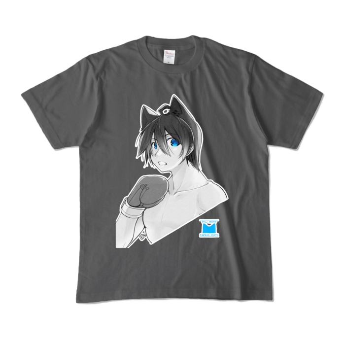 前面プリント：M - チャコール