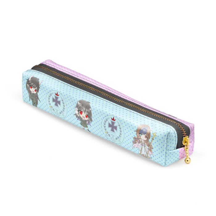 ペンケース - 20 x 4 x 4cm - ブラック