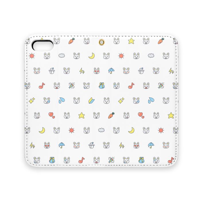 手帳型iPhoneケース（ベルトなし） - iPhone 5 / 5s / SE - ストラップ穴 あり