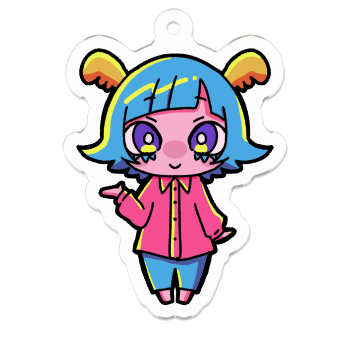 さらみアクリルキーホルダー -S- 50 x 50 (mm)