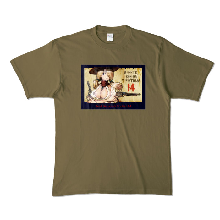 カラーTシャツ - XL - オリーブ (濃色)