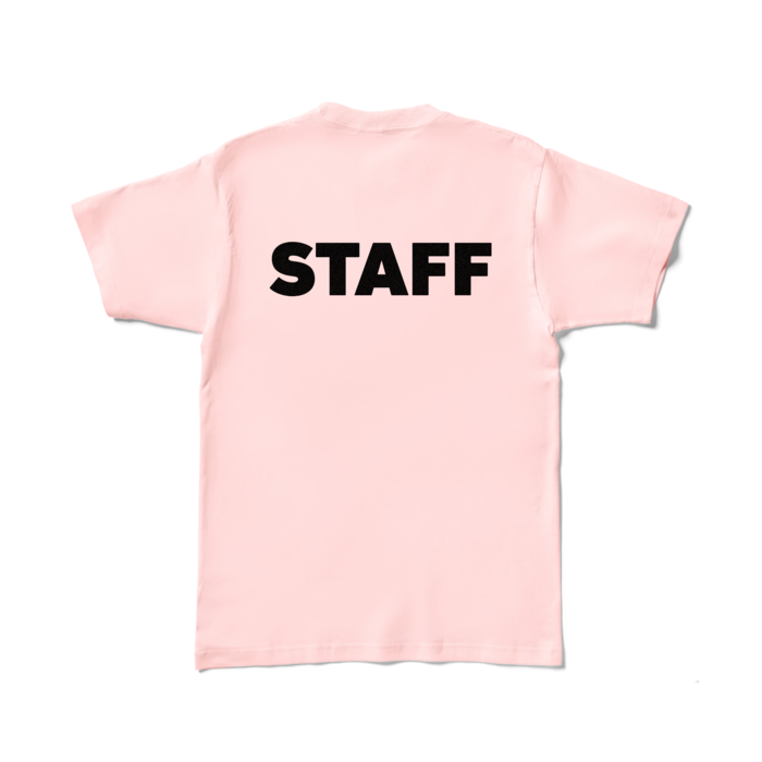 STAFF Tシャツ- L - ライトピンク (淡色)