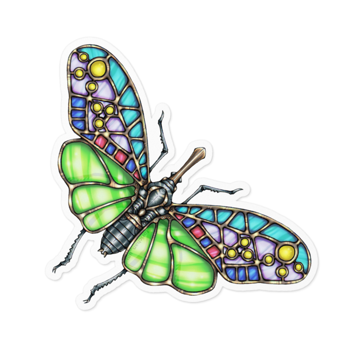 緑　ー　ホワイト／100 x 100㍉