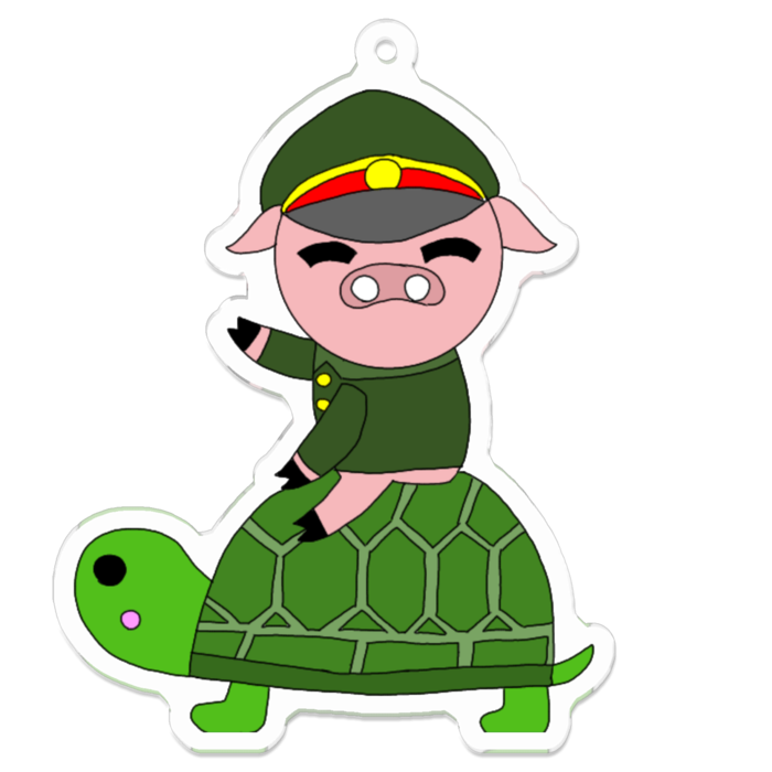 アクリルキーホルダー - 70 x 70 (mm)