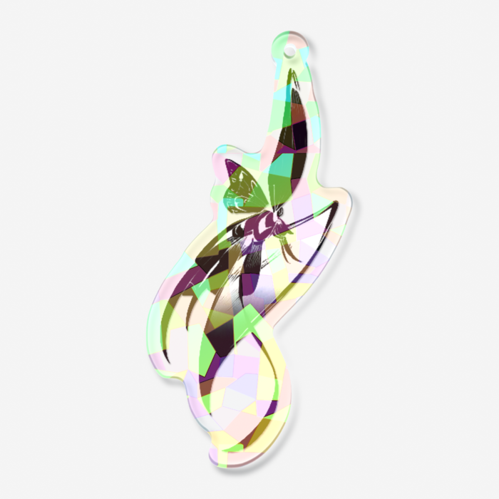 ホログラムアクリルキーホルダー - 70 × 70mm