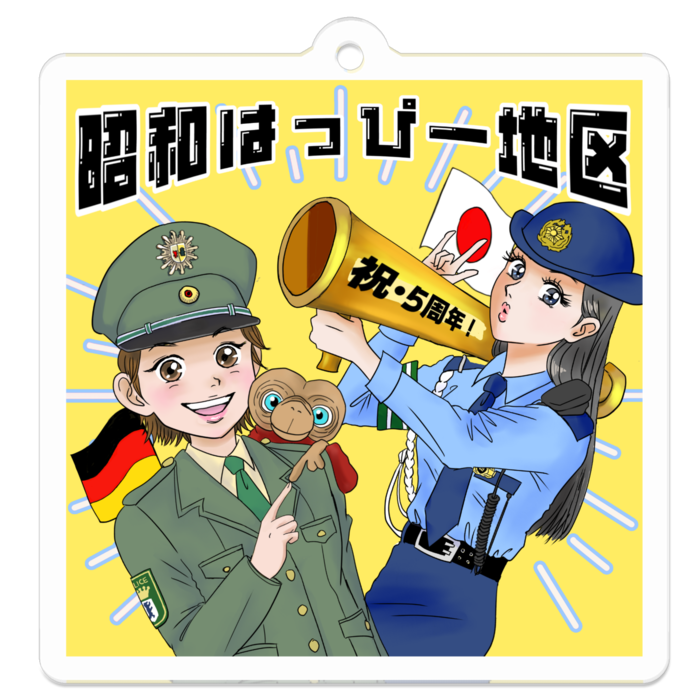 アクリルキーホルダー - 50 x 50 (mm)