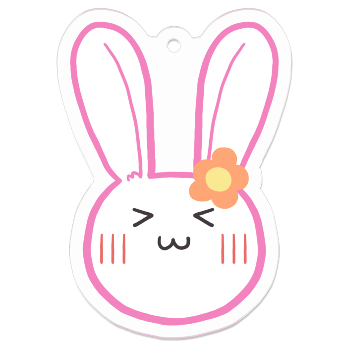 ぽこうさぎアクリルキーホルダー(喜)