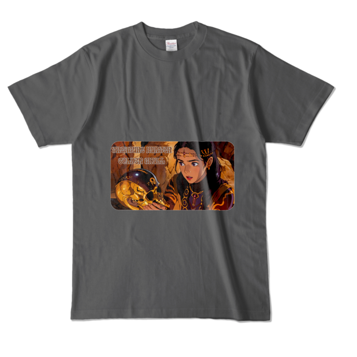 カラーTシャツ - L - チャコール (濃色)
