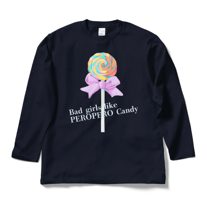 ロングスリーブTシャツ - L - ネイビー