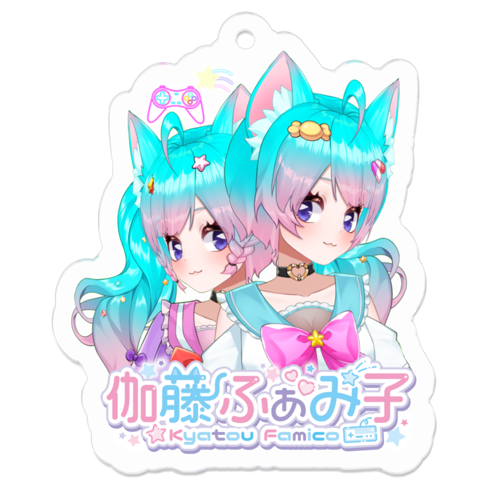 アクリルキーホルダー（コーティング） - 50 x 50 (mm)