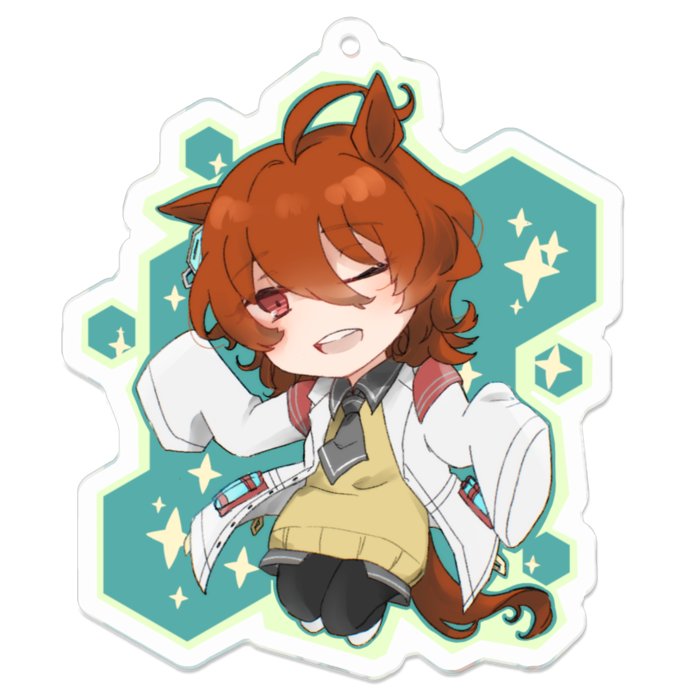 アクリルキーホルダー（コーティング） - 70 x 70 (mm)