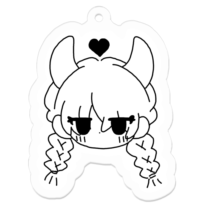 アクリルキーホルダー - 50 x 50 (mm)