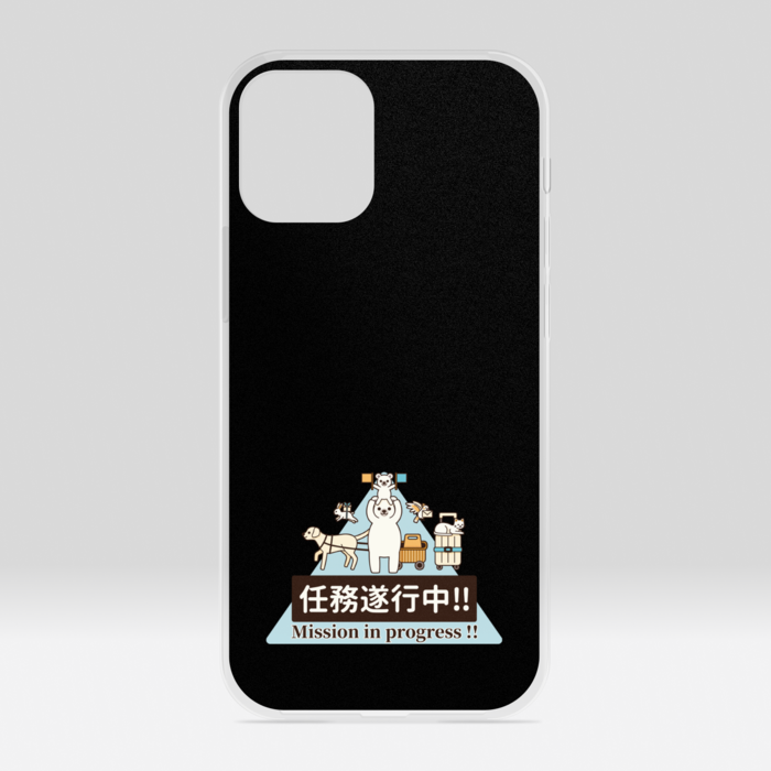 クリアiPhoneケース　黒色　iPhone 12mini
