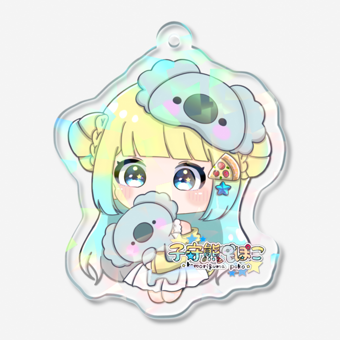 ホログラムアクリルキーホルダー - 50 × 50mm