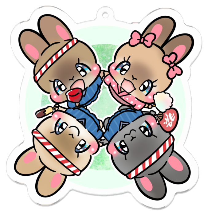 アクリルキーホルダー - 70 x 70 (mm)