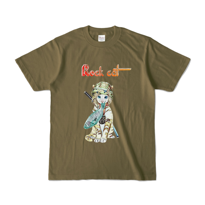 カラーTシャツ - S - オリーブ (濃色)