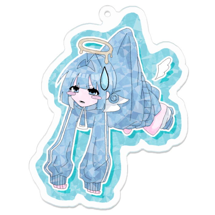 アクリルキーホルダー（コーティング） - 70 x 70 (mm)