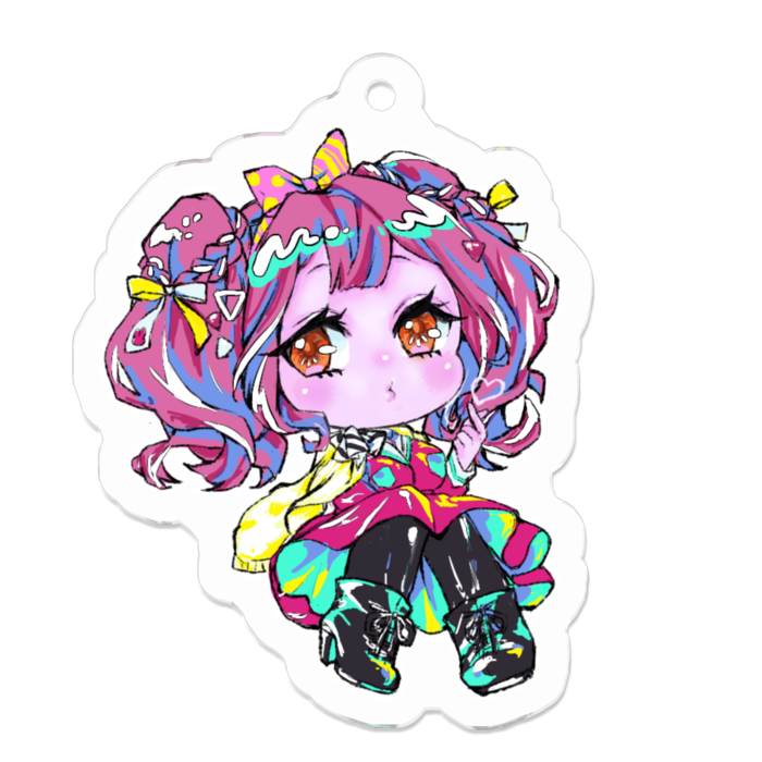 アクリルキーホルダー - 50 x 50 (mm)