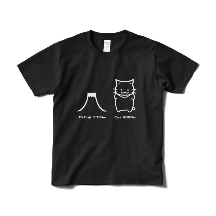 襲来 巨大ねこtシャツ 黒 モフカラテドージョーbooth支店 Booth