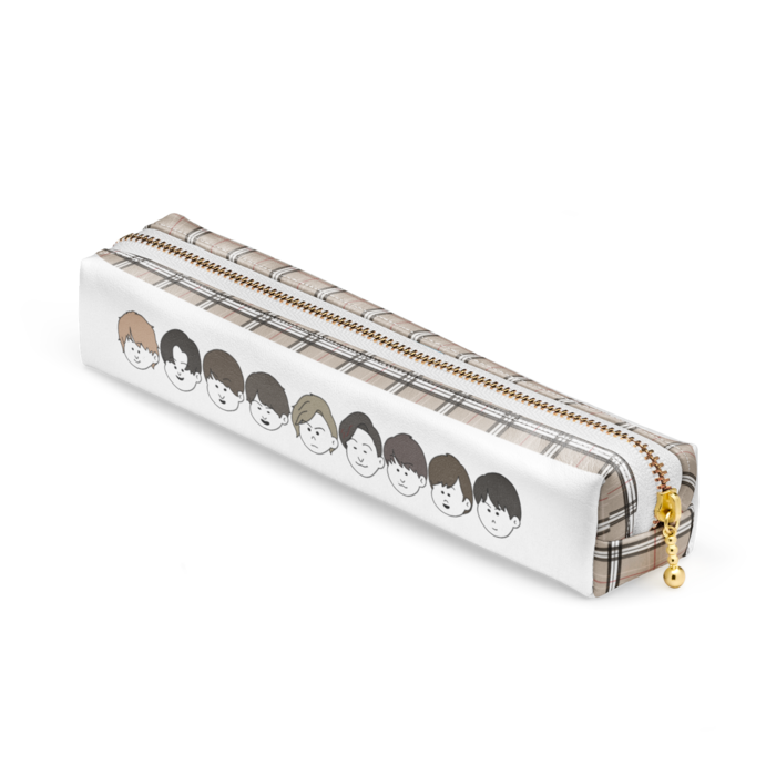 ベージュ チェック(背面あり)