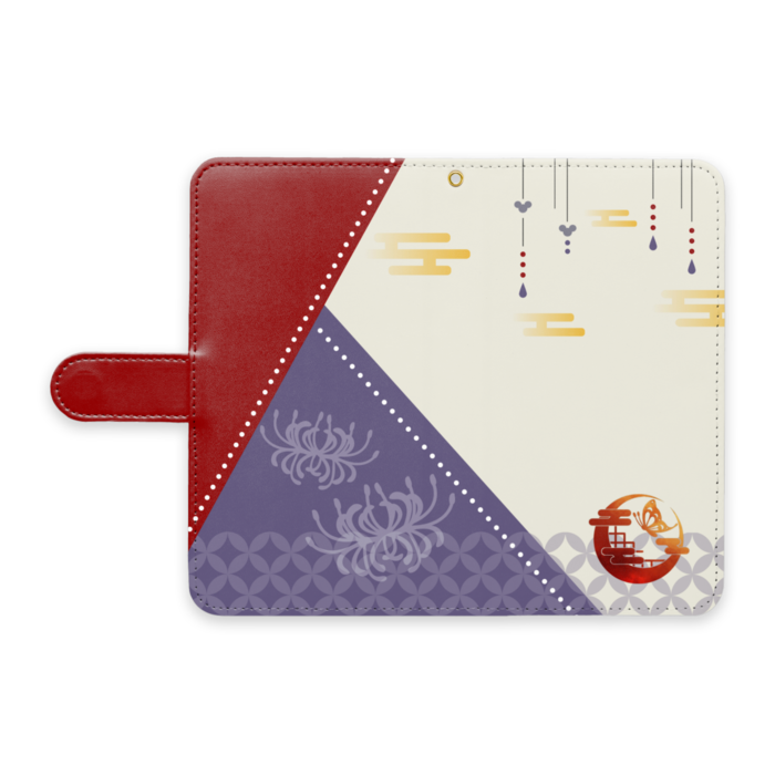 手帳型Androidケース - L - ストラップ穴 あり