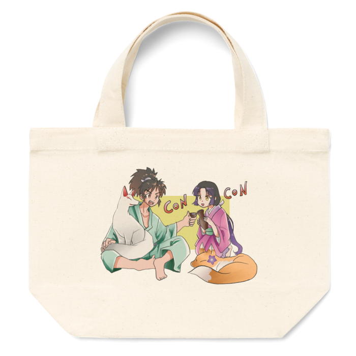 玄蕃とお夏トートバッグ - S - プリント面積小