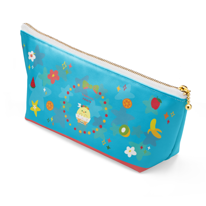 ポーチ - 長さ21.5cm / 高さ10cm - ホワイト