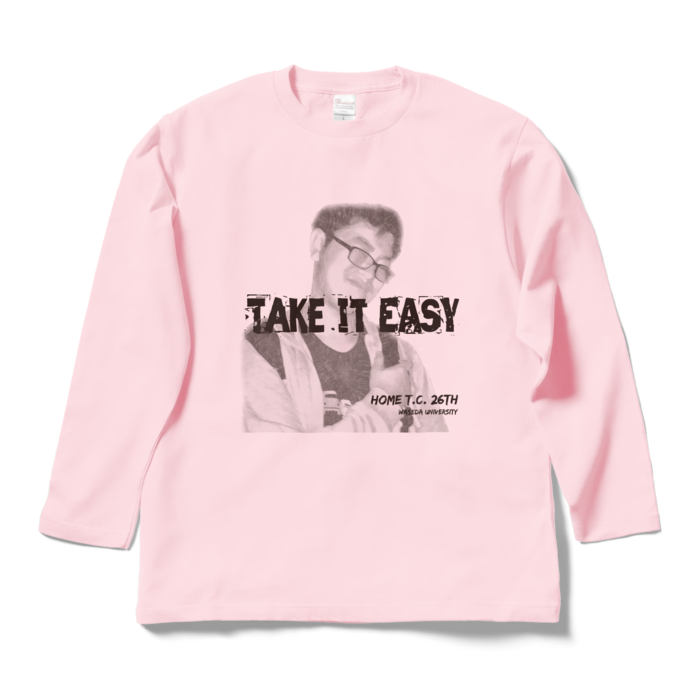 ロングスリーブTシャツ - L - ライトピンク