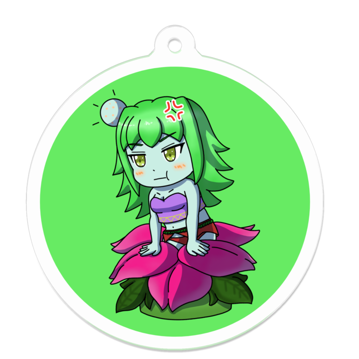 アクリルキーホルダー 円形縁取り- 50 x 50 (mm)