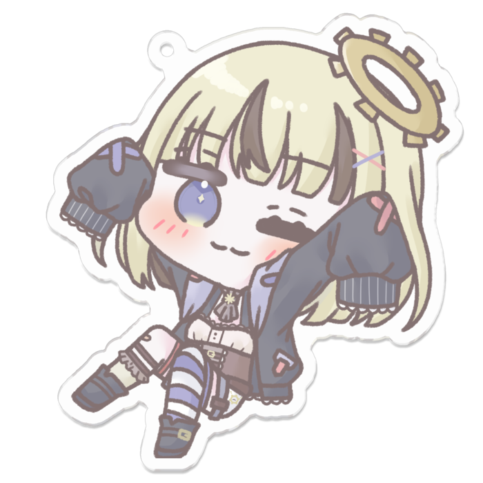 【70×70】バンザーイ！【アクリルキーホルダー】