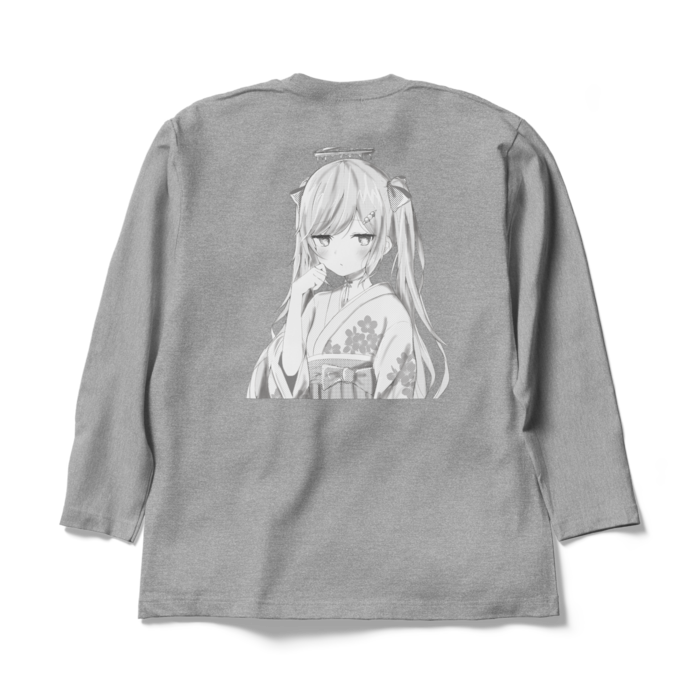 ロングスリーブTシャツ - XL - 杢グレー