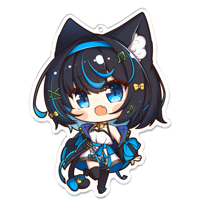 アクリルキーホルダー（コーティング） - 100 x 100 (mm)