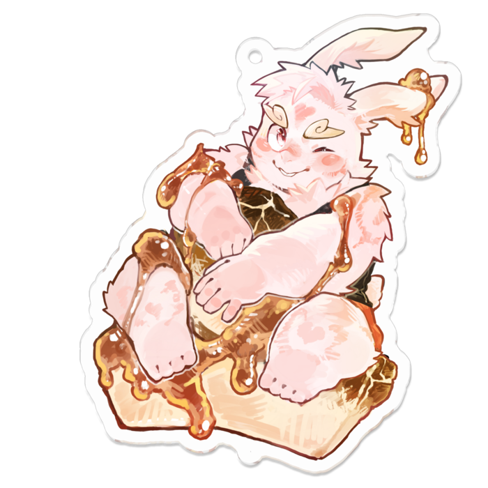 アクリルキーホルダー(コーティング) - 70 x 70 (mm)