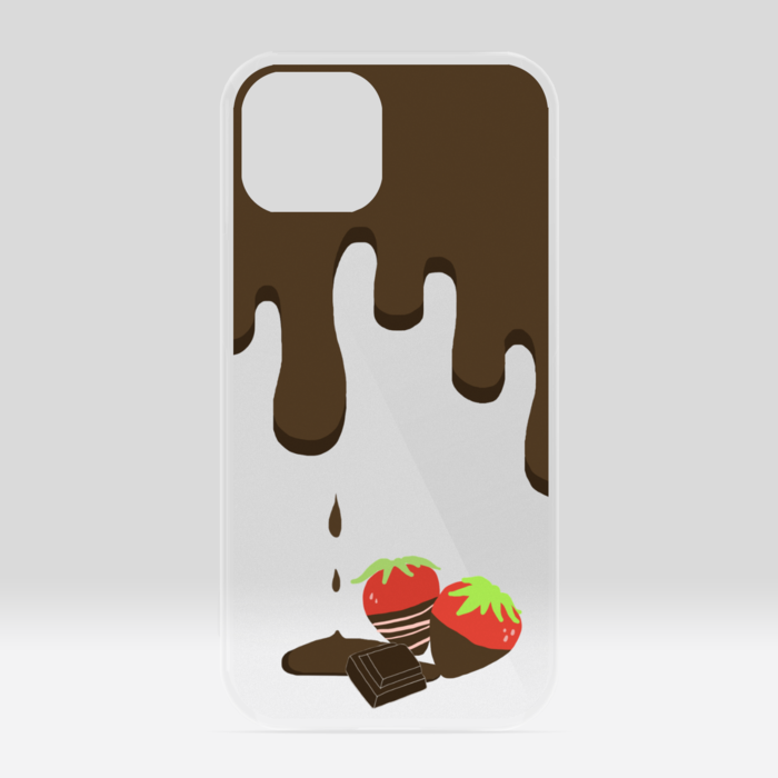 苺チョコクリアiPhoneケース - iPhone 13