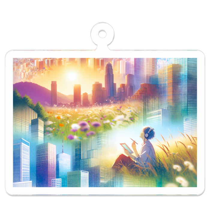 アクリルキーホルダー - 50 x 50 (mm)