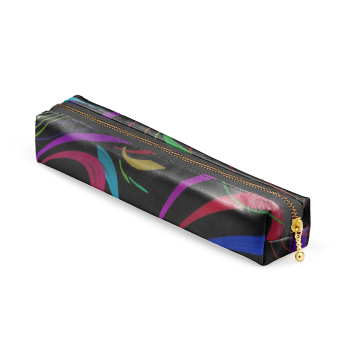 ペンケース - 20 x 4 x 4cm - ブラック