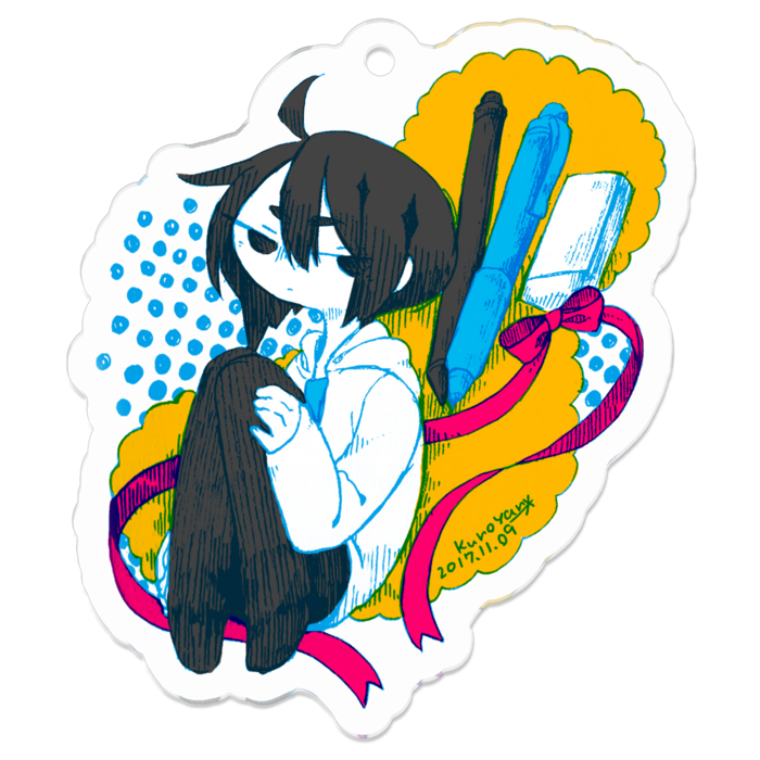 アクリルキーホルダー（コーティング） - 50 x 50 (mm)