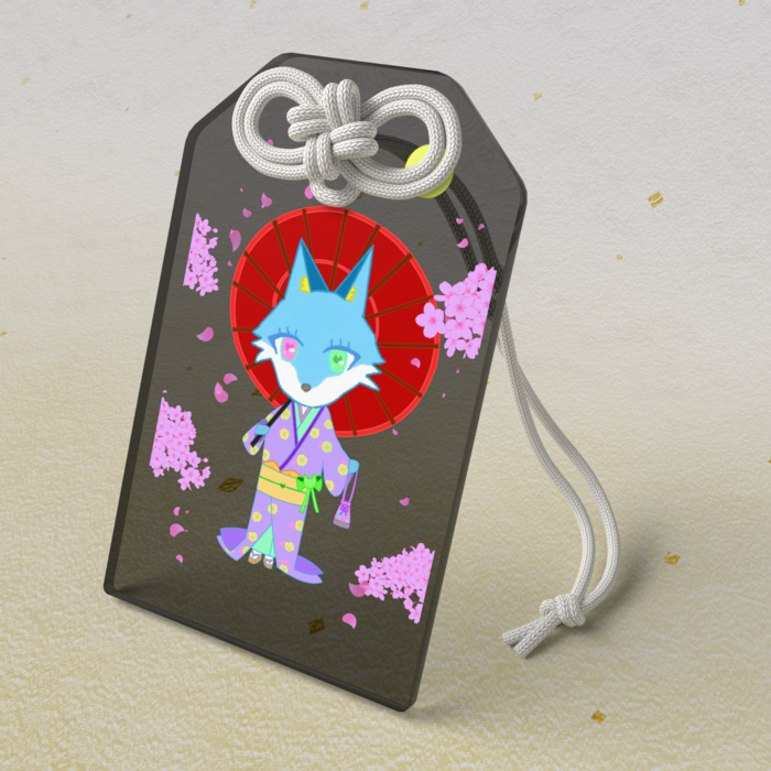 アクリルお守り - 50 × 80mm