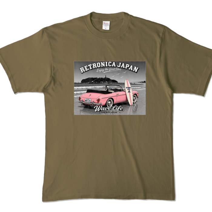 カラーTシャツ - XL - オリーブ (濃色)